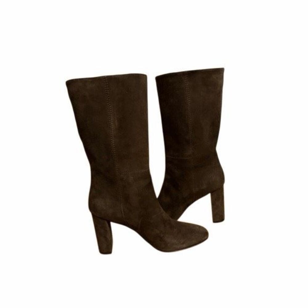 Marion Parke Delila Chocolate Brown Suede Boots- Size 9